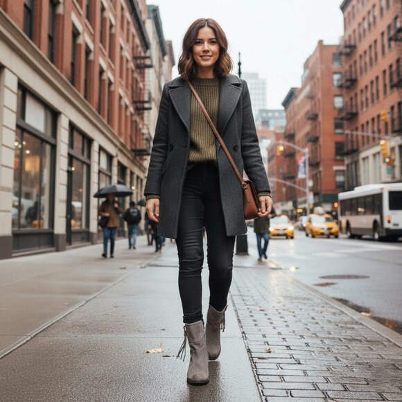 BED STU Cobbler Series Women's Leather Suede Distressed Accent Fringe Boots - Picture 2 of 13